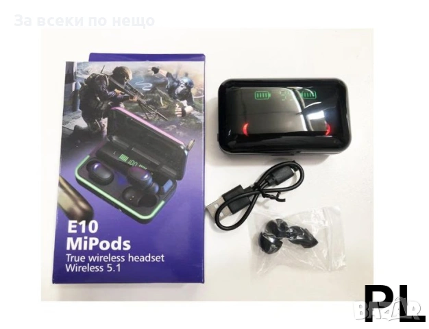 Безжични слушалки E10 МiPods 5.3 с LED дисплей /ED-BJLDP-1010 Код P1976, снимка 6 - Безжични слушалки - 53926940