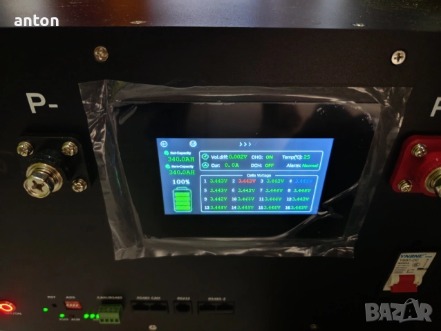 15kWh EVE LF280K 310Ah литиев акумулатор соларна система LiFePO4 lithium solar battery LCD BMS 52V, снимка 4 - Друга електроника - 51874837