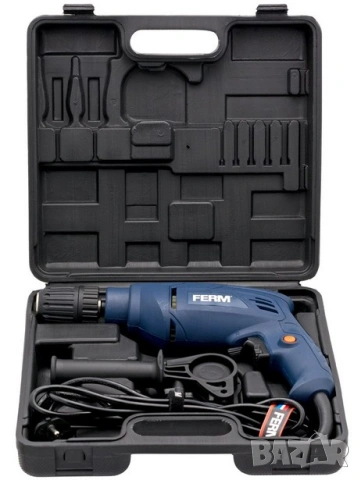 Ударна бормашина FERM PDM1057, DIY, 13mm max, 500W , снимка 3 - Бормашини - 54302491