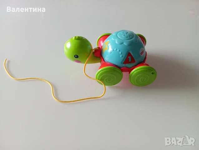 Fisher Price Костенурка за дърпане, снимка 3 - Образователни игри - 51387143