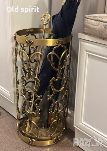 Антикварна стойка за чадъри от бронз, снимка 2 - Антикварни и старинни предмети - 52266008