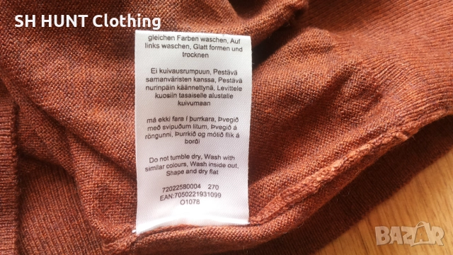 Dressmann 100% Merino Wool размер L / XL блуза 100% Мерино вълна - 1512, снимка 8 - Блузи - 52518749