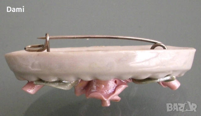 Порцеланова брошка, снимка 4 - Други - 52945595