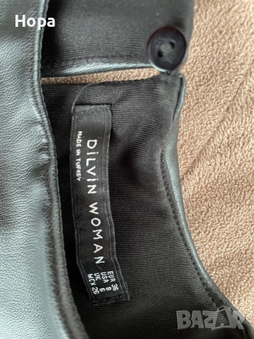 Кожена рокля, снимка 2 - Рокли - 54207178