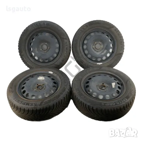 Стоманени джанти 5x100 с гуми R16 Seat Toledo II (1M2) 1999-2004 ID: 131857, снимка 1 - Гуми и джанти - 46853873