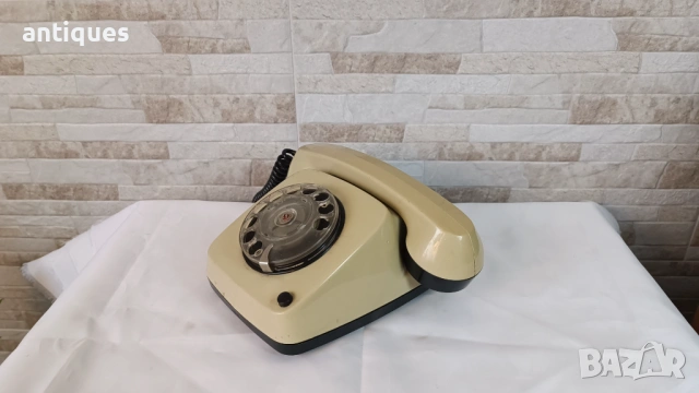Стар български телефон със слушалка - РЕСПРОМ - ТАБ-600, снимка 4 - Антикварни и старинни предмети - 53346508