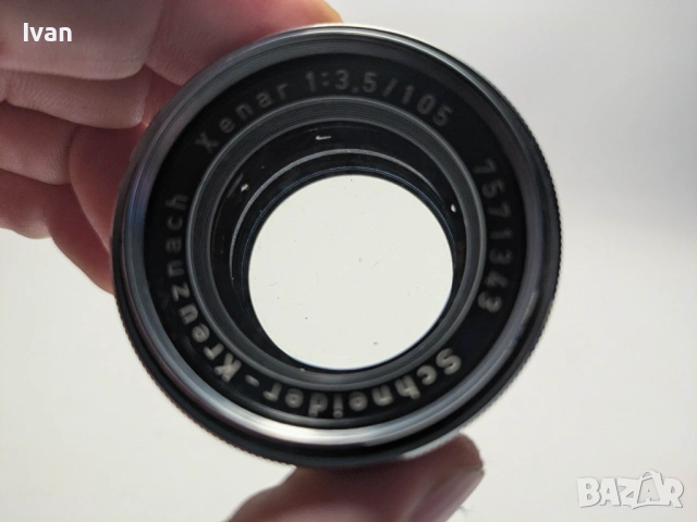 Обектив Schneider Kreuznach Xenar 3.5/105mm , снимка 2 - Обективи и филтри - 53476473