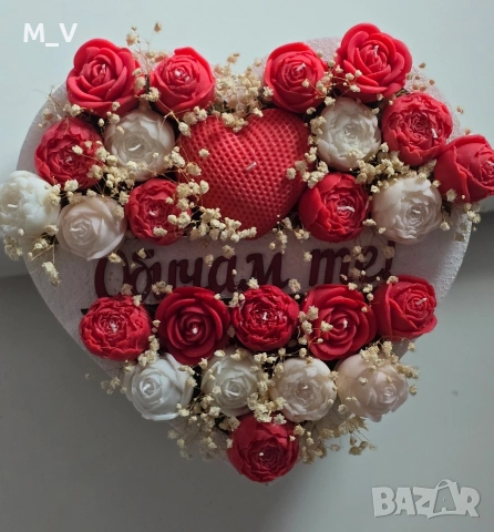 Соеви ароматни свещи букет, снимка 2 - Ръчно изработени сувенири - 53234572