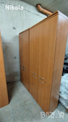 Офис шкаф - гардероб с четири врати и 5бр. рафтове 86/40/194, снимка 13 - Шкафове - 41500557