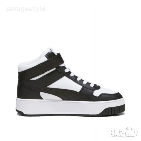 Дамски спортни обувки PUMA Carina Street Mid Shoes White/Black, снимка 1 - Маратонки - 48626223