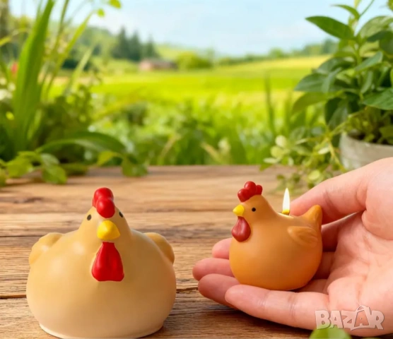 Молдове комплект за свещи 25 части кокошки с аксесоари , снимка 7 - Форми - 53257681