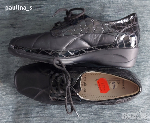 Естествена кожа / маркови ортопедични обувки - половинки "Waldlaufer" luftpolster / номер 37,5 , снимка 7 - Дамски ежедневни обувки - 44985996