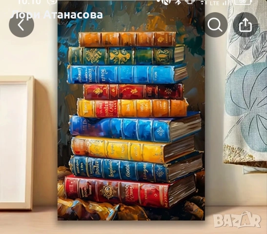 Богат библиотечен тематичен платен стенен художествен труд, снимка 4 - Картини - 53222972