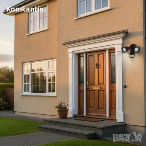 LED лампа със сензор за движение 24W | 2000LM | Външна