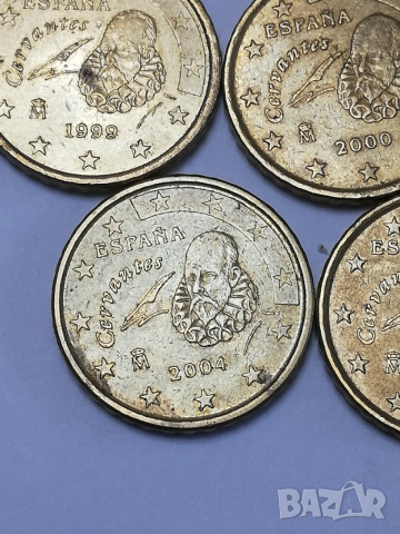 лот от 10 евро-цента Испания различни години, снимка 5 - Нумизматика и бонистика - 53935936