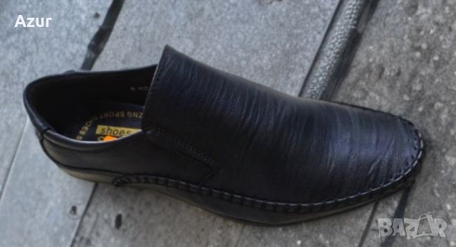 Официални мъжки кожени шити обувки, снимка 2 - Официални обувки - 45875097