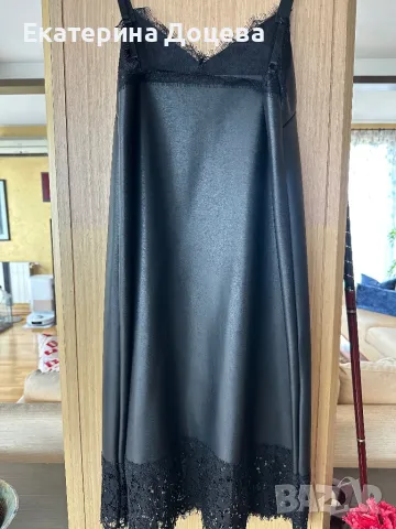 Рокля с кожен ефект Фетиш, снимка 3 - Рокли - 50076599
