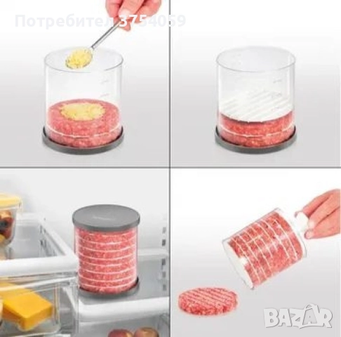Уред за оформяне на кюфте за бургер, снимка 3 - Други - 52364312