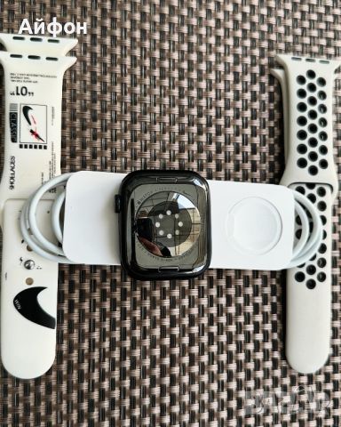 КАТО НОВ! /*ЛИЗИНГ*/ Apple Watch Series 7 Nike 45MM / Cellular / iwatch Часовник, снимка 3 - Apple iPhone - 45112668