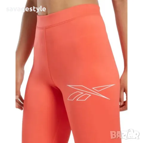 Дамски клин REEBOK Running Vector Leggings Orange, снимка 2 - Клинове - 48497490