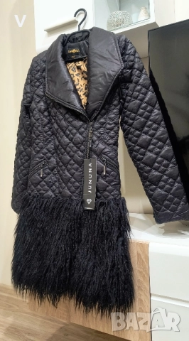 Дрехи Junona Юнона бежов кроп топ бюстие палто лачено яке кожен панталон , снимка 9 - Корсети, бюстиета, топове - 52467701