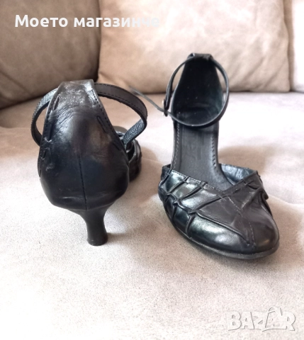 Дамски обувки от естествена кожа, с удобно токче, № 38, снимка 4 - Дамски обувки на ток - 52116621