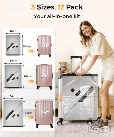 Вакуумни торбички за съхранение за пътуване с акумулаторна безжична помпа, 12 броя 4S/4M/4L, снимка 6 - Други стоки за дома - 53720279