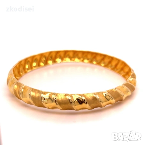 Златна дамска гривна 6,60гр. 14кр. проба:585 модел:37620-1, снимка 3 - Гривни - 53593968