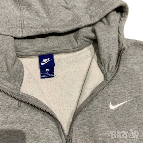 Оригинално мъжко горнище Nike Club Fleece | L размер, снимка 4 - Суичъри - 47796713