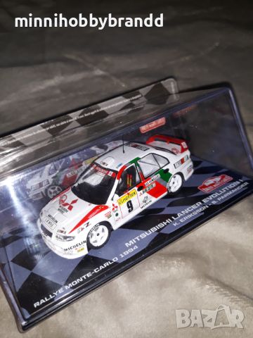 Citroen Saxo 1600 Ford Escort RS1800 Mitsubishi Lancer Evolution 1.43 Eaglemoss Rally Monte-Carlo. , снимка 7 - Колекции - 46523205