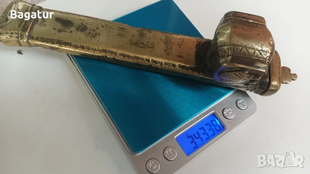 Османски бронзов девит,дивит,мастилница а, снимка 2 - Антикварни и старинни предмети - 54044025