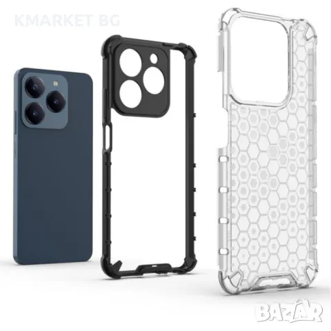 Realme C63 4G Силиконов Калъф Honeycomb TPU и Протектор, снимка 6 - Калъфи, кейсове - 48860523