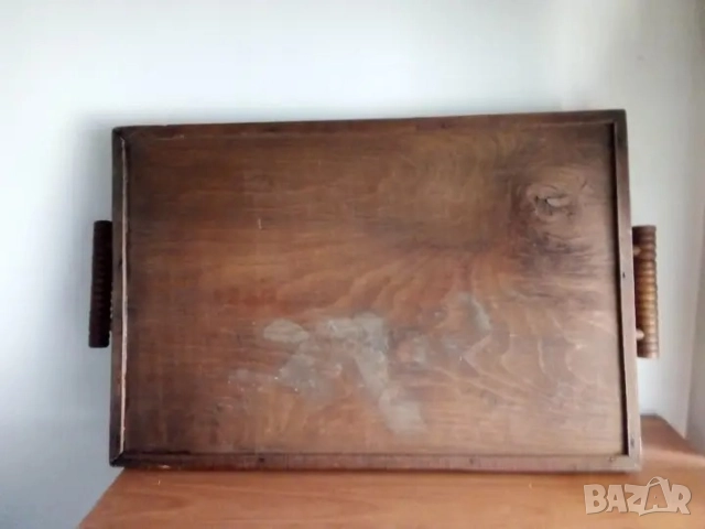 Поднос, дърво, ретро , снимка 3 - Други ценни предмети - 48813287