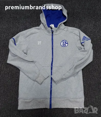 Adidas Z.N.E Schalke горнище S размер , снимка 1 - Спортни дрехи, екипи - 47631898