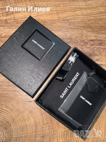 YSL Yves Saint Laurent Leather Cardholder / Портфейл за карти – НОВ, снимка 4 - Портфейли, портмонета - 53766831