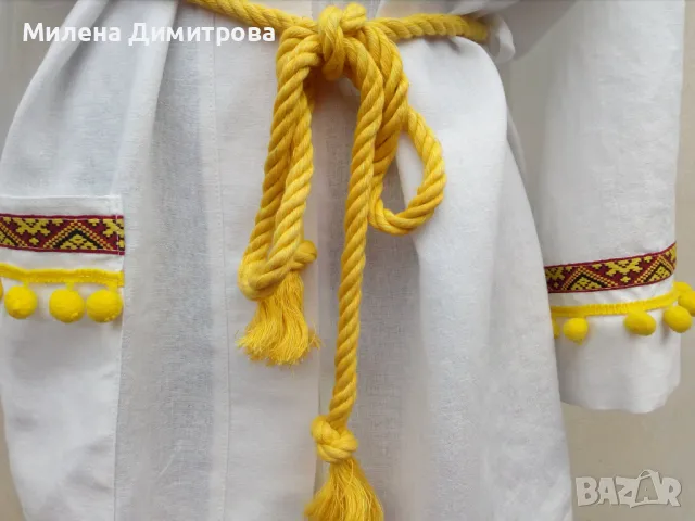 Лятно кимоно с помпон ръчна изработка , снимка 11 - Сака - 48851016