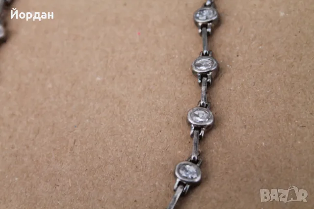 Дамско сребърно колие , снимка 3 - Колиета, медальони, синджири - 49771473