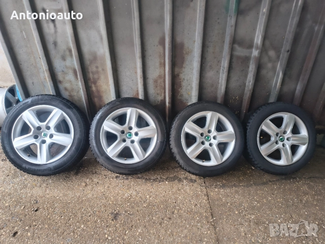 5х112 - 16 цола 5x112 SKODA Superb 5 x 112 , снимка 2 - Гуми и джанти - 52306215