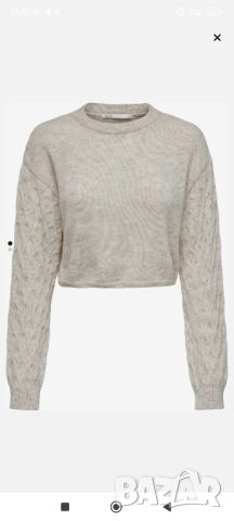 Нов пуловер Only, 20 лв.
S размер, къс, снимка 1 - Блузи с дълъг ръкав и пуловери - 45813795