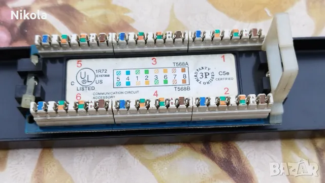 Пач Панел 19" 2U 48 портов за телефони   Cat. 5E, снимка 9 - Резервни части за телефони - 47020902