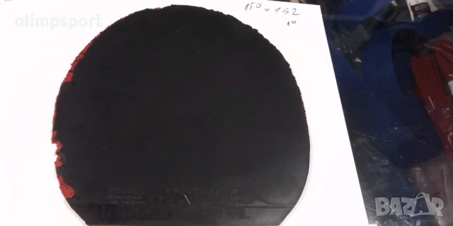 гума за тенис на маса tibhar evolution els черна мах , размер 150х152мм 6 месеца игра