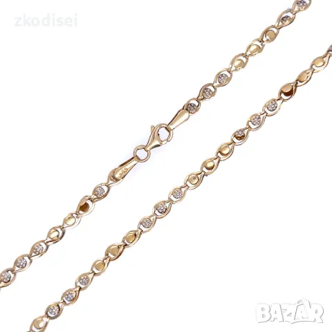 Златен синджир 4,57р. 50,0см. 14кр. проба:585 модел:32001-1, снимка 2 - Колиета, медальони, синджири - 50343977