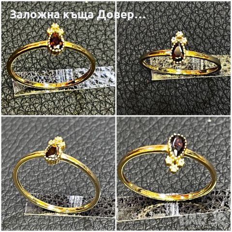 Халка пръстен златни 14 карата 585 бяло залто gold prasten halka , снимка 10 - Пръстени - 46409107
