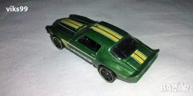 Hot Wheels 1970 Green Camaro TM GM , снимка 3 - Колекции - 47641646