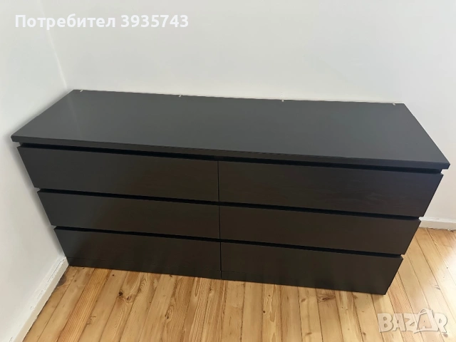 IKEA Малм скрин Malm шкаф, снимка 3 - Скринове - 54298389