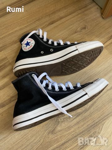 Оригинални високи черни спортни кецове Converse! 40 н, снимка 4 - Кецове - 46231317