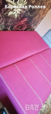 Диван розов разтегателен, снимка 4 - Дивани и мека мебел - 53224870