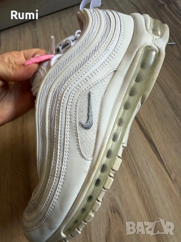 Оригинални бели сникърси Nike Air Max 97! 42,5 н