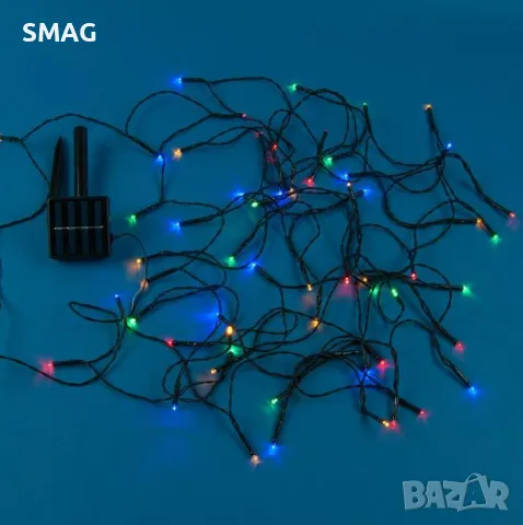 60 соларни LED таймер светлини 10.3m - многоцветен S_1170166