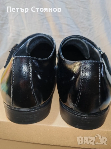 Мъжки официални обувки от естествена кожа Stacy Adams №48, снимка 6 - Официални обувки - 54215756